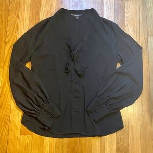 Black Button Down Blouse